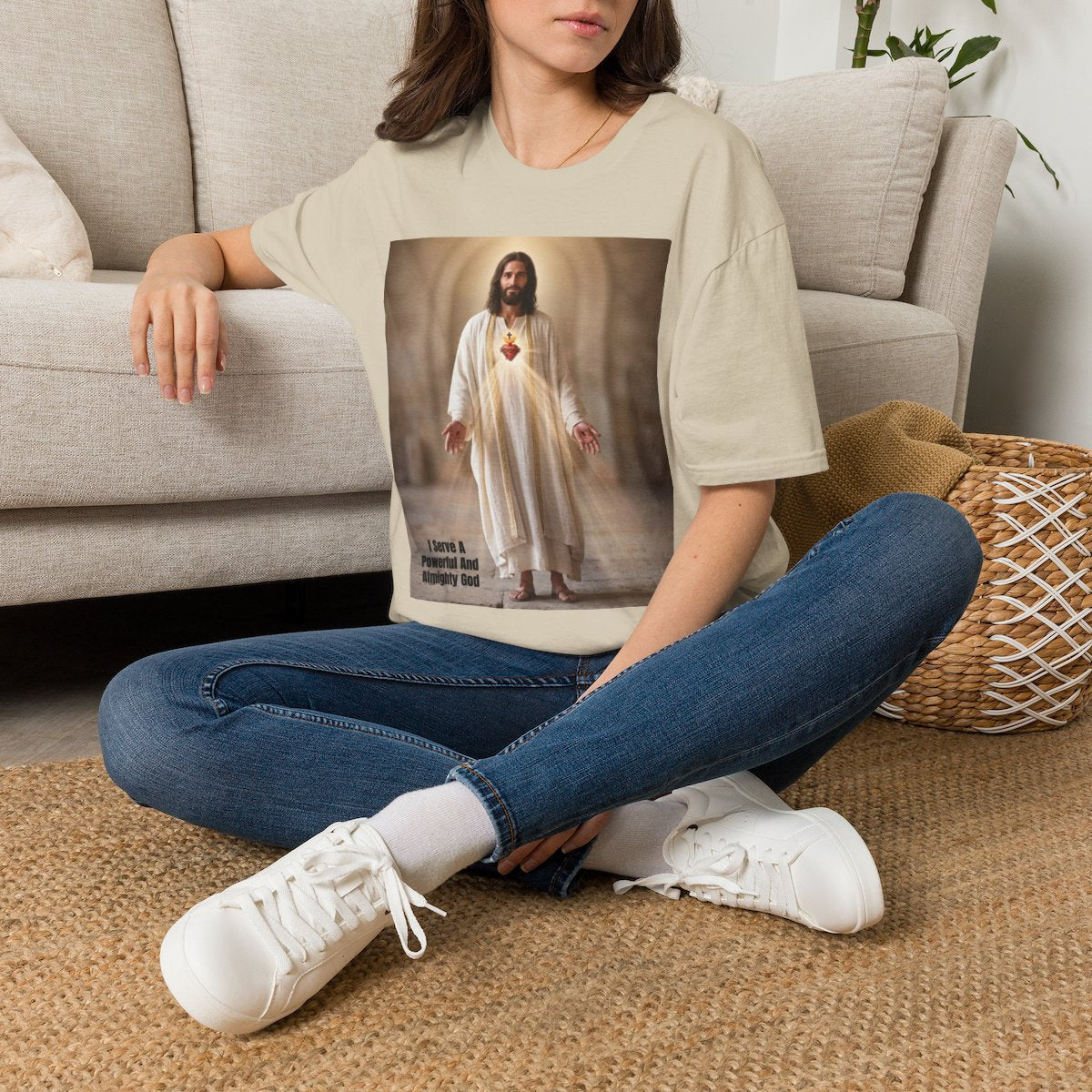 "I Serve A Powerful And Almighty God" Graphic Tee