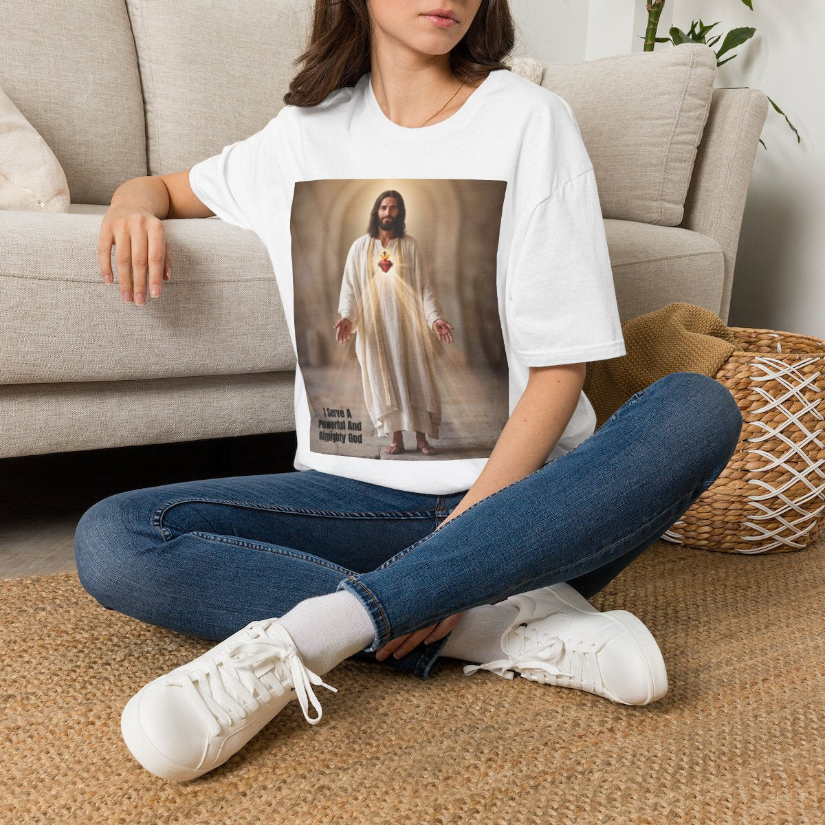 "I Serve A Powerful And Almighty God" Graphic Tee